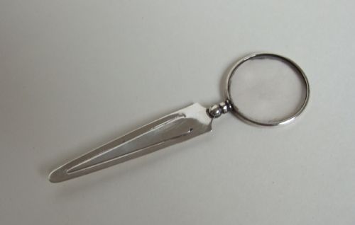 A Chester Silver Magnifying Glass/bookmark Combination.