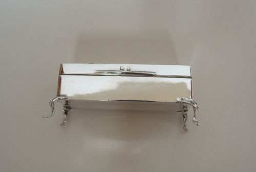 fig 1. A gorgeous Edwardian silver trinket box.