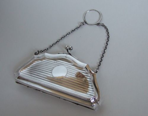 A Superb Silver Cocktail Purse from the First World War Period.