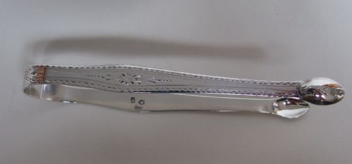 A Pair of Hester Bateman Silver Sugar Tongs.