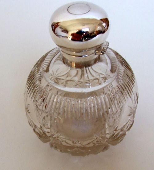 A Splendid Silver Mounted Cologne Bottle.