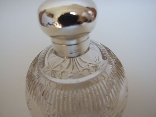 fig 1. A splendid silver mounted cologne bottle.