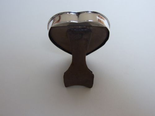 fig 1. A gorgeous Victorian heart shaped silver photo frame.