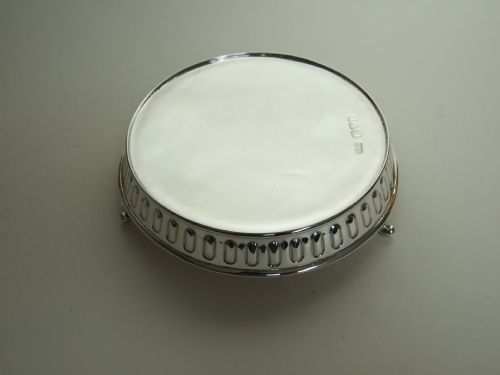 A Handsome Victorian Silver Teapot Stand or Coaster.