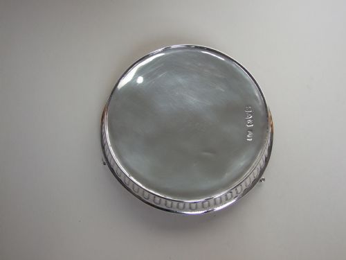 fig 1. A handsome Victorian silver teapot stand or coaster.