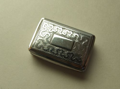 A Superb Georgian Silver 'Seaweed' Design Vinaigrette.