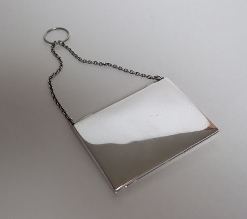 An Elegant Silver Sprung Mechanism Card Case,from the First World War Period.