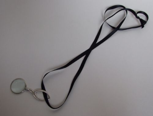 fig 1. A gorgeous Edwardian silver pendant magnifying glass.