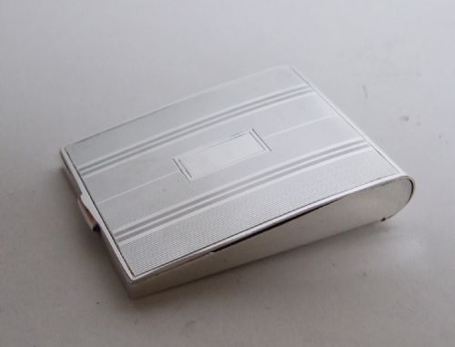 fig 1. A Sterling silver Art Deco match case holder.