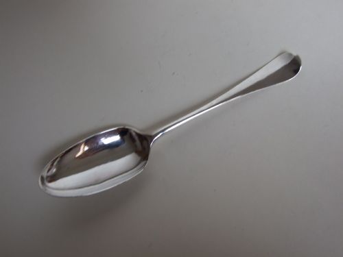 An Excellent Hanoverian Pattern Silver Serving Spoon.