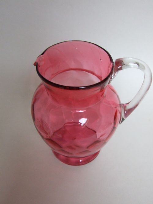 fig 1. A handsome Victorian cranberry jug.
