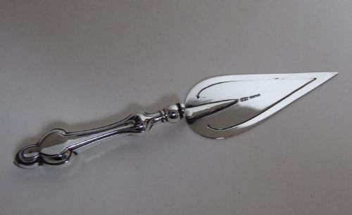 fig 1. A larger than usual silver trowel bookmark.
