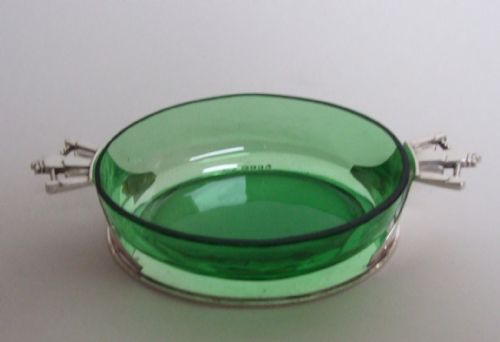 fig 1. An extremely rare R E Stone silver George V Silver Jubilee dish.