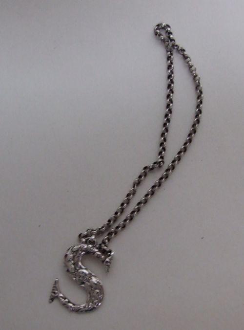 fig 1. A rare William IV silver 'Sherry' decanter label.