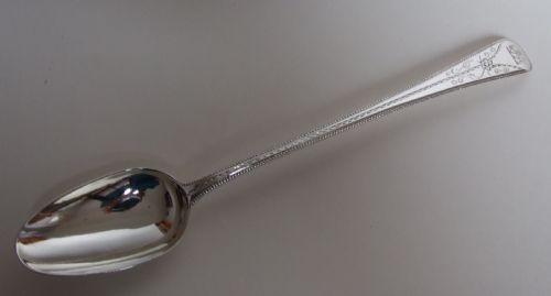A Fabulous 18th Century Silver Stuffing/basting Spoon.
