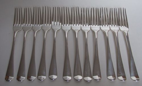 An Outstanding Set of Twelve 18th Century Silver Dinner Forks.