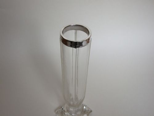 fig 1. An Edwardian silver mounted stem vase.