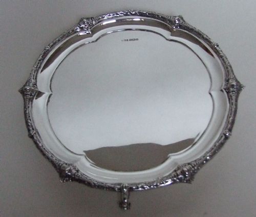 A Superb George V Small Silver Salver.