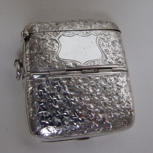 fig 1. A rare Edwardian silver double sovereign case/vesta combination.