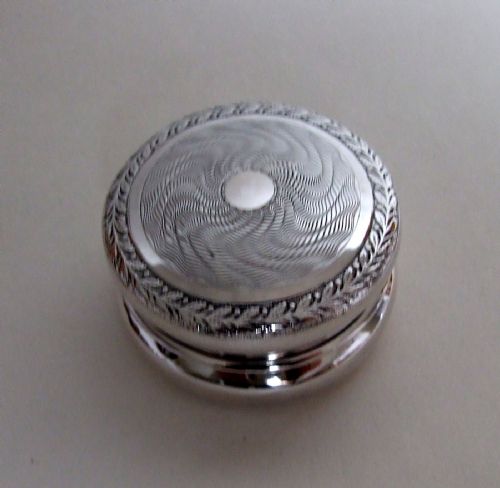 A Gorgeous Large Silver Pillbox Form the First World War Period.