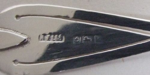 fig 1. A lovely Edwardian silver bookmark set with Cairngorms.