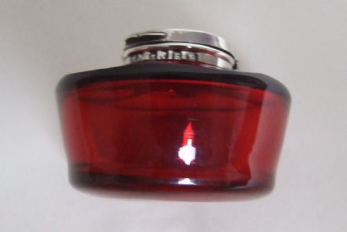 fig 1. A lovely early Victorian silver & cranberry ink bottle.