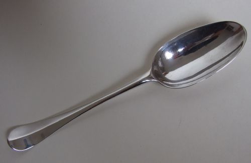 A Superb George II Silver Serving Spoon.