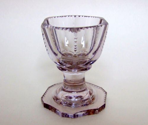 A Rare Georgian Irish Cut Glass 'Font' Salt.