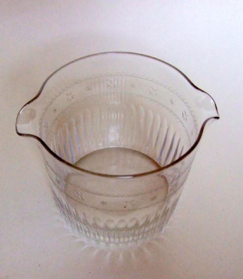 fig 1. A Georgian regency period cut glass rinser.