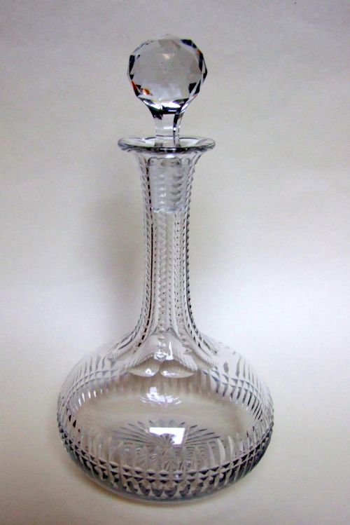 A Beautiful Late Victorian Cut Liqueur Decanter.