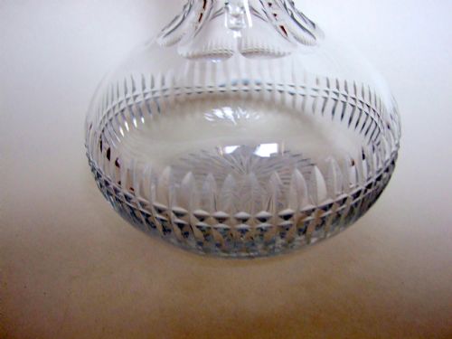 fig 1. A beautiful late Victorian cut liqueur decanter.