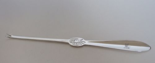 A Rare Victorian Silver Lobster Pick.