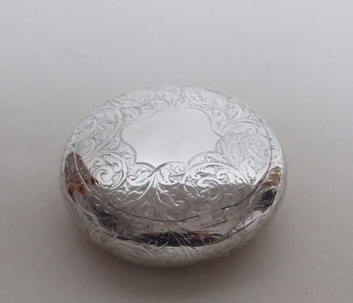 A Gorgeous Chester Silver Edwardian Tobacco Box.