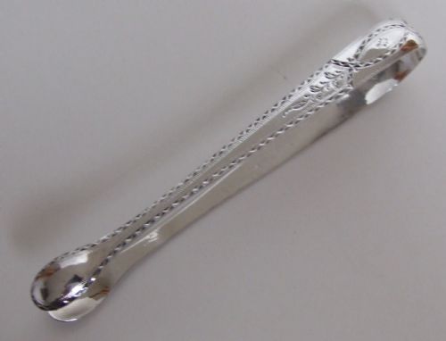 A Beautiful Pair of Late 18th Century Silver Tongs.