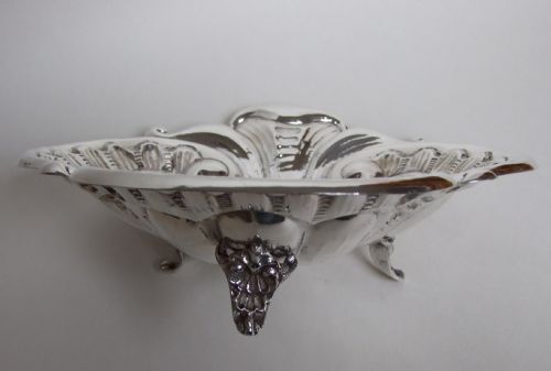 fig 1. A wonderful Continental silver three footed bowl.