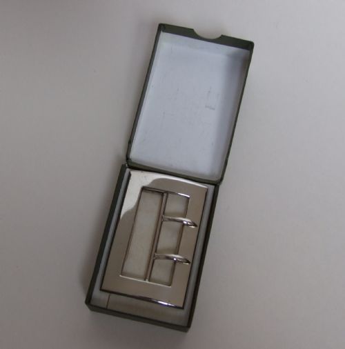 A Stylish George V Silver Belt Buckle.