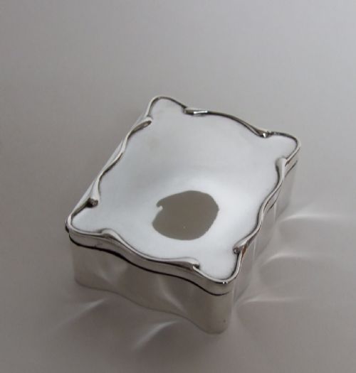 A George V Silver Cufflinks/trinket Box