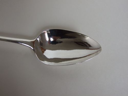 fig 1. A good George III silver serving spoon.