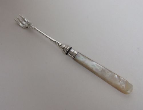A Charming Victorian Silver Pickle Fork.
