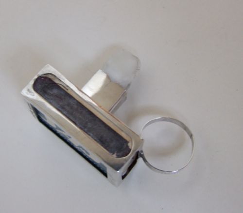 fig 1. An Extremely rare silver matchbox and sealing wax holder.