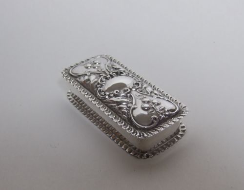A Charming Edwardian Silver Trinket Box.