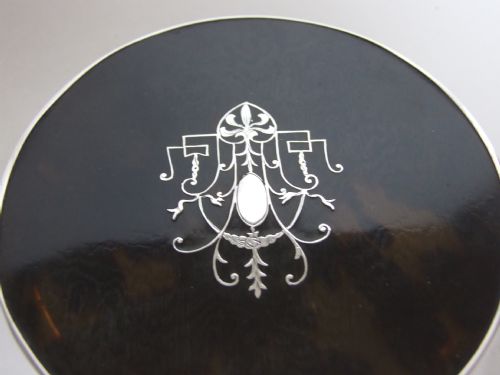 fig 1. A gorgeous George V Silver & tortoiseshell jewell box.