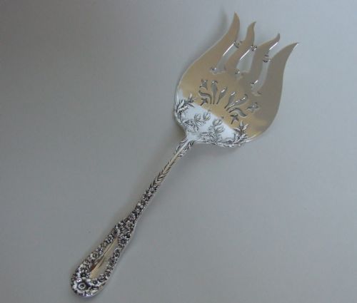 A Gorgeous Sterling Silver Art Nouveau Serving Fork.