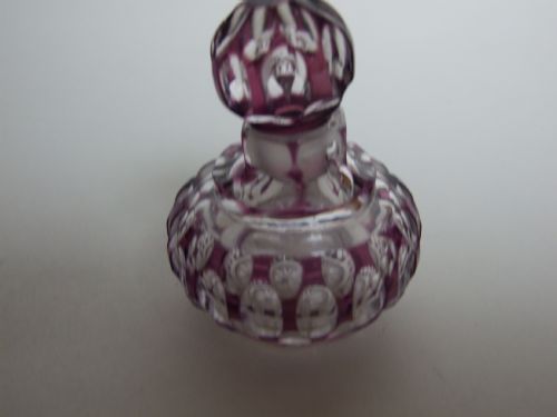 fig 1. A gorgeous Victorian amethyst cut through scent bottle.