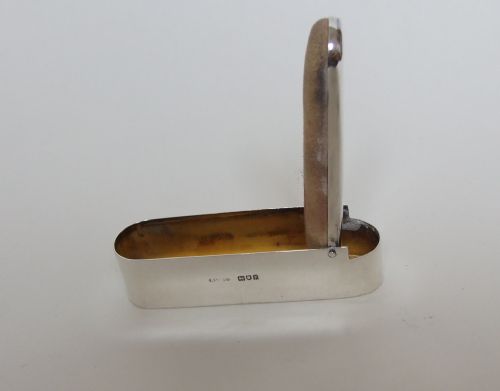 fig 1. A rare silver nail buffer/manicure box.