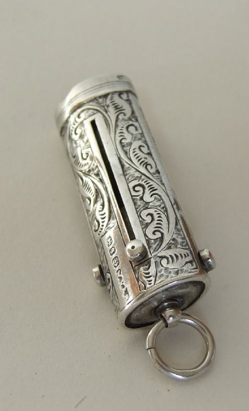 A Lovely Victorian Silver Etui.