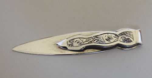 fig 1. A charming George V silver bookmark.