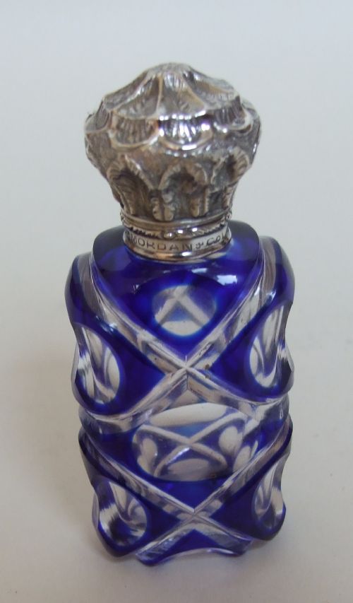fig 1. A Sampson Morden silver mounted Victorian scent bottle.