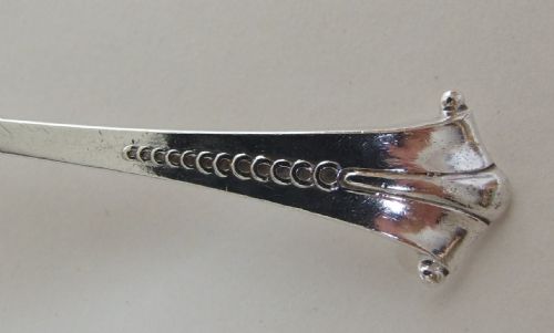 fig 1. A rare Onslow pattern variant small silver fork.