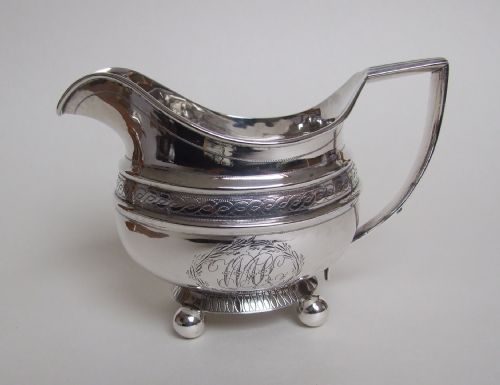 A Rare 18th Century Newcastle Silver Cream Jug.